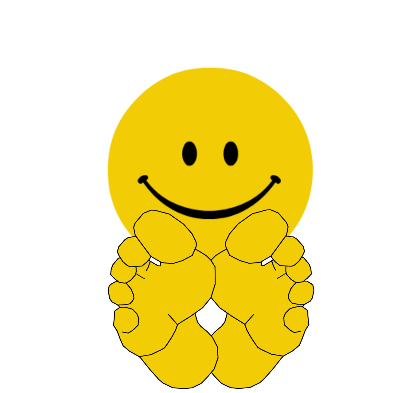 Smiling yellow face